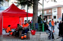 carpa de la asociacion base de tranmisiones y megafonia